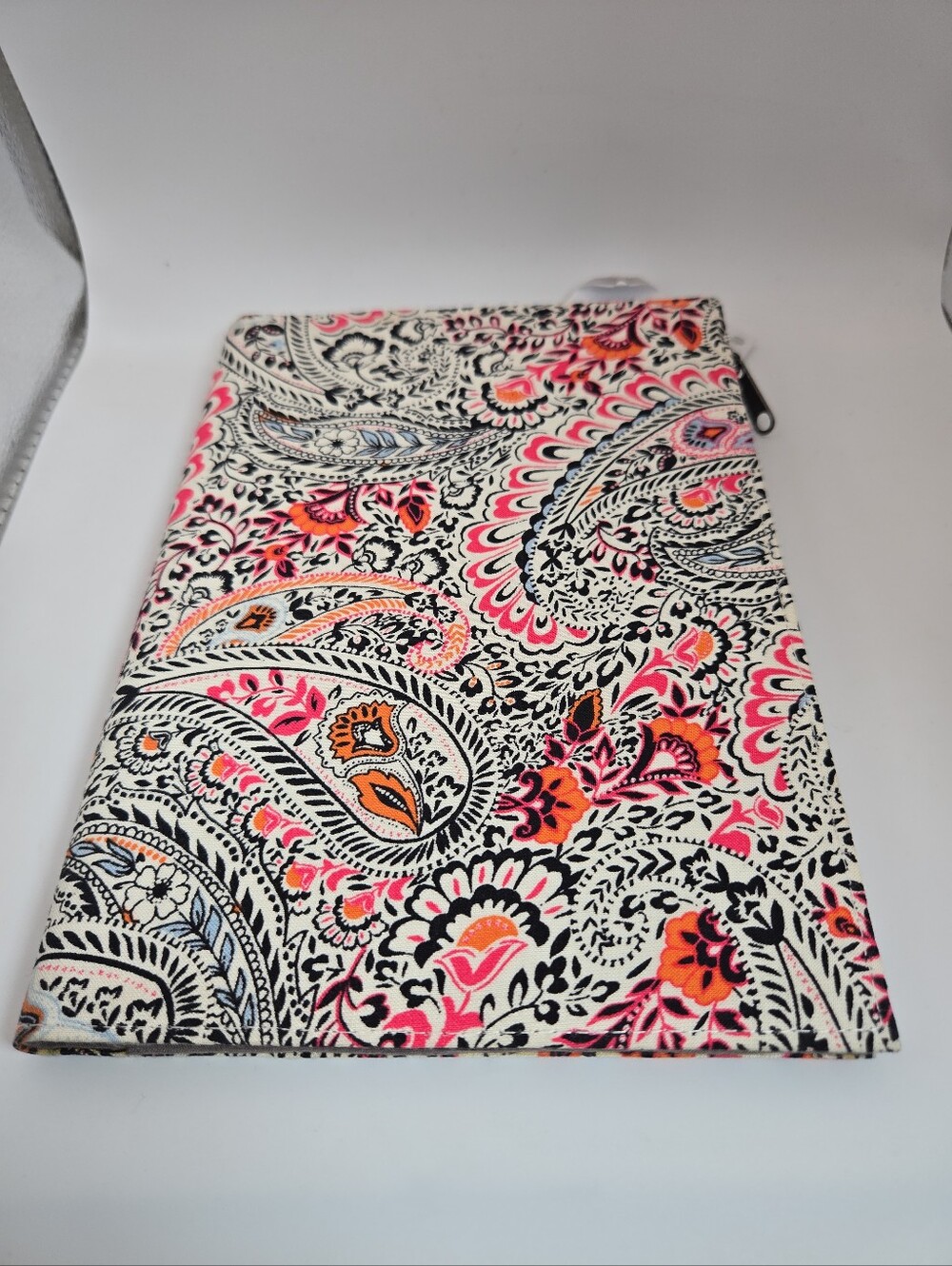 Change by Sak Saum Paisley Notebook Cover Journal Sleeve Pink Orange Floral NWT
